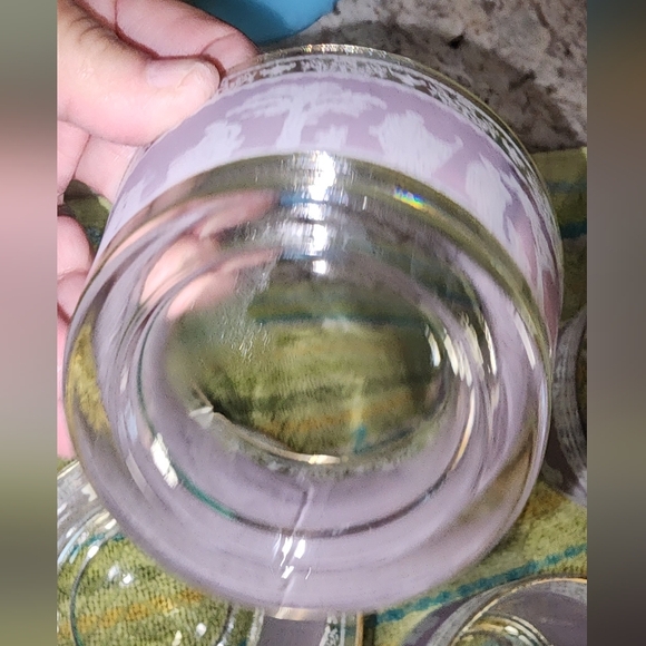 VINTAGE MCM JEANETTE HELLENIC LAVENDER SMALL DESSERT CUP BOWLS SET OF 4 - Picture 5 of 5